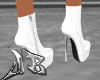 JB White Zippered Heels