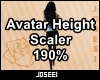 Avatar Height Scale 190%