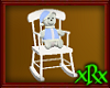 Teddy Chair Blue/White