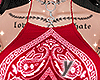 ϟBandana Top Red
