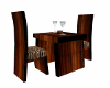 Leopard and Wood Dining
