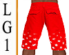 LG1 Red Shorts w/Stars