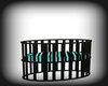 Teal/Blk Baby Bed