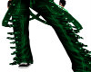 Green Suspender Pants
