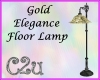 C2u Blk/Gold Floor Lamp