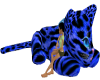 Blue Leopard Couch