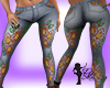 Flower Embroidery Jeans