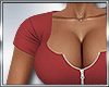 B* Tali Red Zipper Top