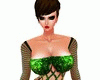 (!) Green Web Dress