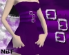 Purple buckle dress