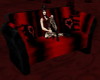Black N Red Casual Sofa
