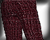 Maroon Tweed Pants