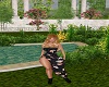 ROBE NOIR  FLEUR ROSES
