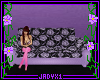 Purple Foral Hide a Bed 
