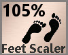 Feet Scale 105% F