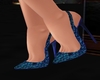 TJ Blue Shiny Heels
