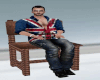 Animated wooden chair