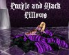 ~L~Purple & black pillow