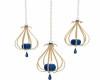 Blue Hanging Lamps