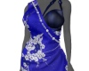 Blue Brocade Mavis Short