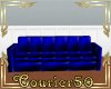 6 Cushion Couch in azule