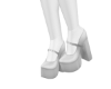 White MJ Heels