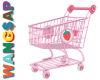 Pink shopping cart