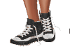 black and white sneakers