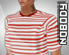 ! Stripey Tee in Red