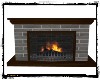 Simple Gray Fireplace