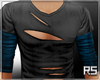 RS*RippedTShirt-BlkBlue