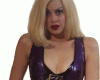 Purple Latex Blonde Lady