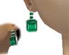 Emerald Earrings Squares
