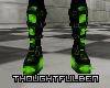 Spiked Green Boots