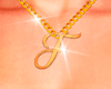 Necklace Letter F Female