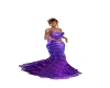 Purple EVENING GOWN