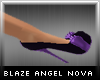 <B> Purple bow Heels