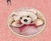 Pink terry bear rug