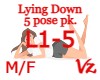 M/F Lying Down 5 Pose PK