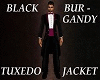 Black Burgandy Tux Jacke
