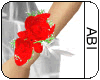 red rose wrist corsage