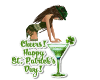 St Pattys Girl in Glass