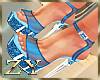 ZY: Metallic Blue Heels
