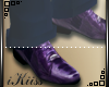Purple Men Dress Shoes 
