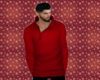 red  turtleneck sweater