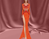 AM. Gorgeous Orange Gown