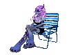 Blue Smiley Beach Chair