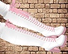 White-Pink Boots