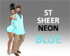 ST SHEER NEON BLUE