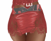 *N* red leather skirt RL